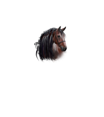 horse minta fekete pólón