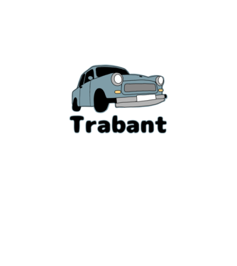 Trabant minta fehér pólón