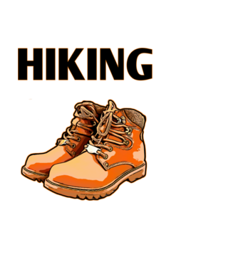 Hiking  minta fehér pólón