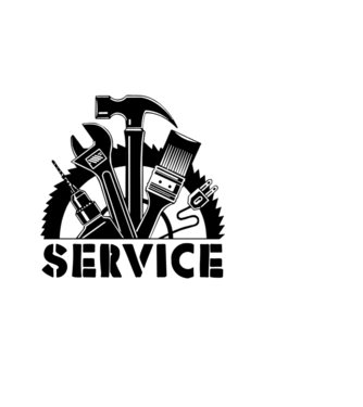 Service minta világoskék pólón