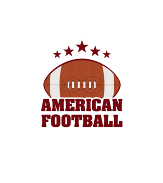 American football minta homokszín pólón