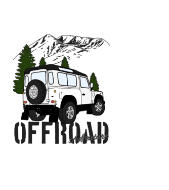 OFFROAD  minta világoskék pólón