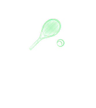 tennis-racket-and-ball minta fekete pólón