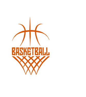 BASKETBALL minta fekete pólón