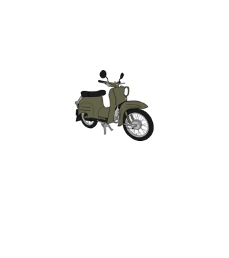 simson schwalbe minta királykék pólón