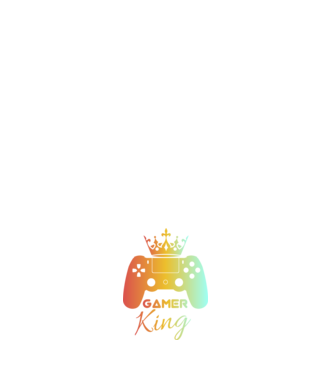 Gamer king  minta sötétkék pólón