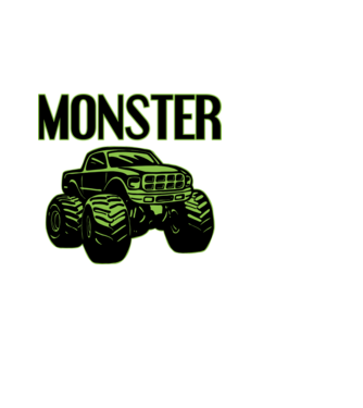 Monster minta fekete pólón