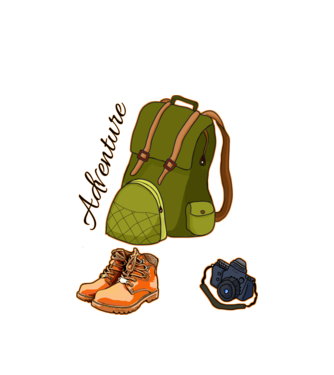 Adventure  minta fehér pólón