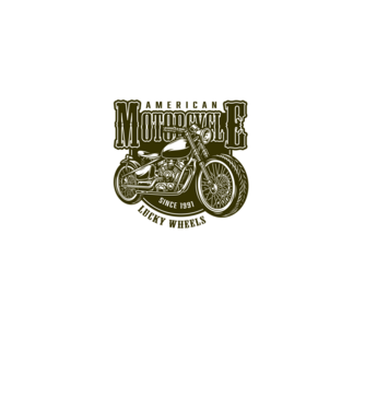 Motorcycle  minta fekete pólón
