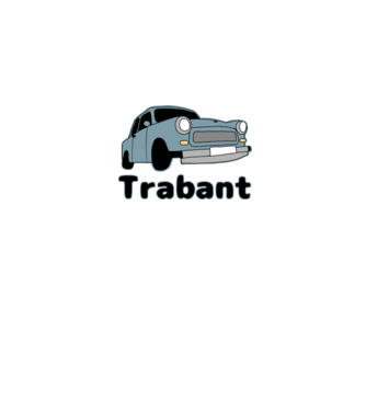Trabant minta fehér pólón