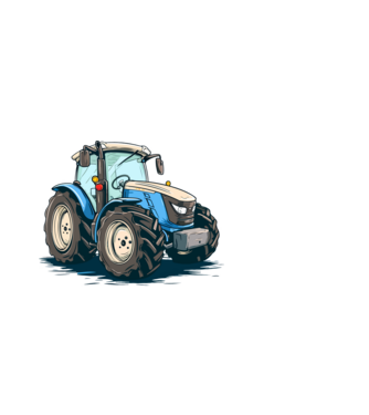 Traktor  minta fehér pólón