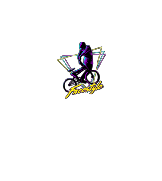 bmx minta fekete pólón
