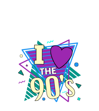90s disco minta fehér pólón