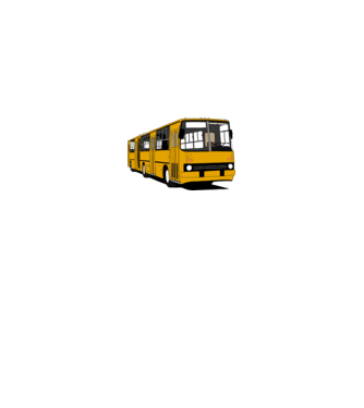 Busz minta királykék pólón