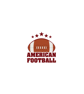 American football minta fekete pólón