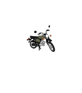 simson minta királykék pólón