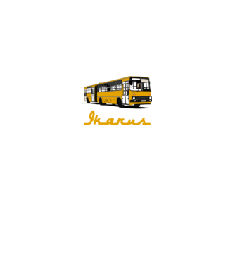 Busz minta királykék pólón