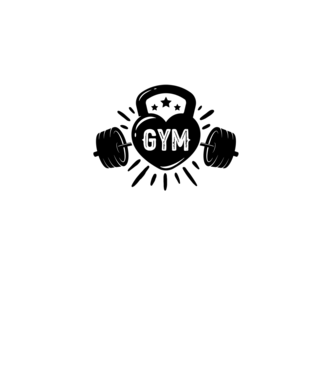 gym minta fekete pólón