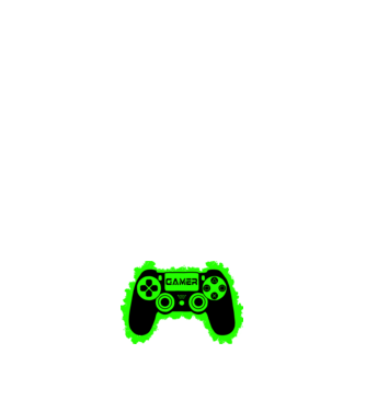 gamer minta sötétkék pólón