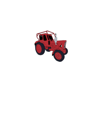 Traktor  minta szürke pólón