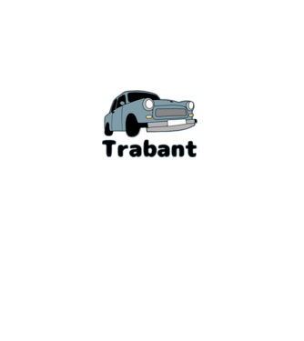 Trabant minta fehér pólón
