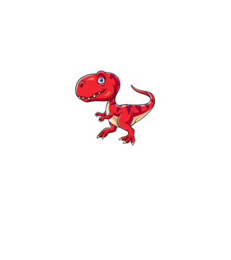 Dinoszaurusz  minta királykék pólón