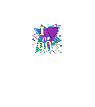90s disco minta királykék pólón