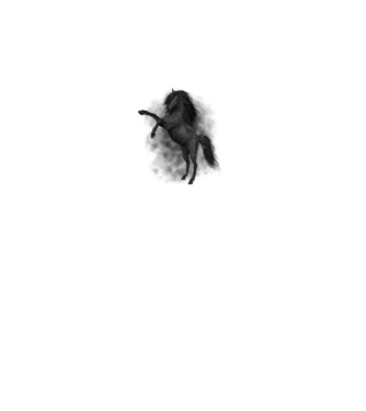 horse minta fehér pólón