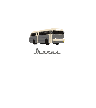 Ikarus  minta fekete pólón