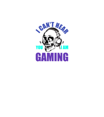 GAMER minta fekete pólón