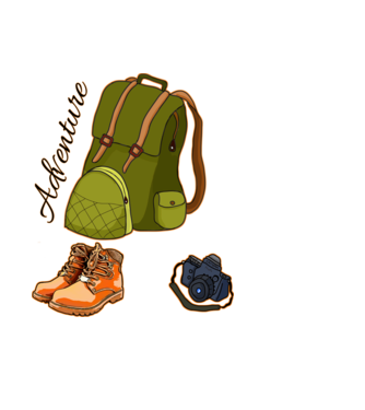 Adventure  minta világoskék pólón