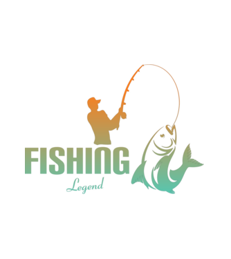 Fishing legend minta fehér pólón