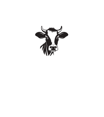 Tehén  minta királykék pólón