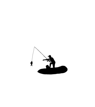 Horgász legenda  minta fehér pólón