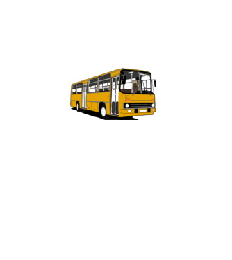 Busz minta szürke pólón