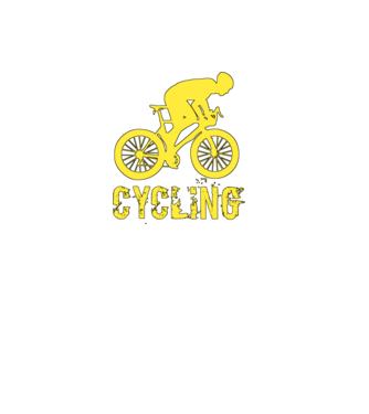 CYCLING minta fekete pólón