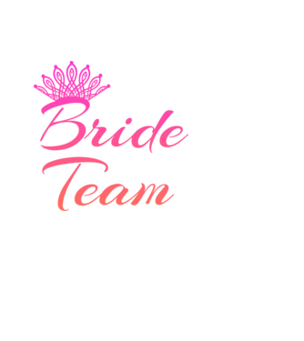 Bride team minta fekete pólón