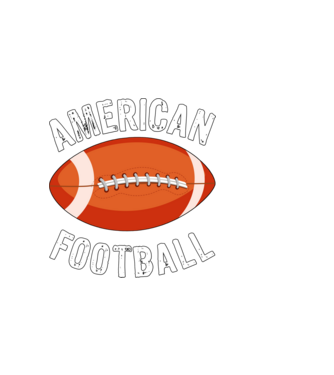 American football minta fekete pólón