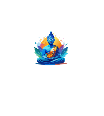 Buddha  minta fehér pólón