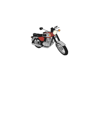 Jawa 350 minta fehér pólón