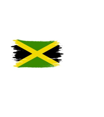 Jamaica minta fekete pólón