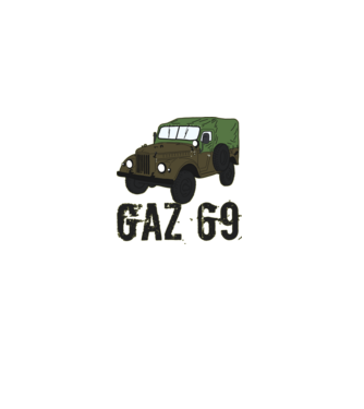 GAZ 69 minta fekete pólón