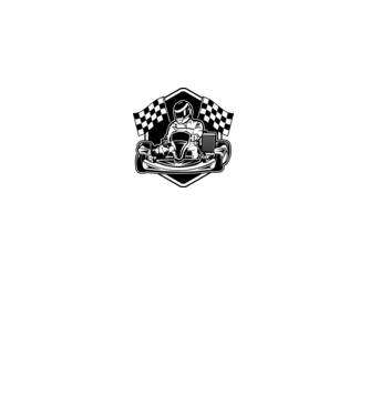 Gokart  minta fehér pólón