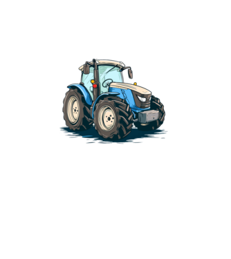 Traktor  minta fehér pólón