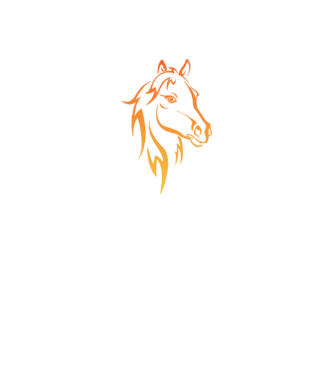 Horse minta fekete pólón