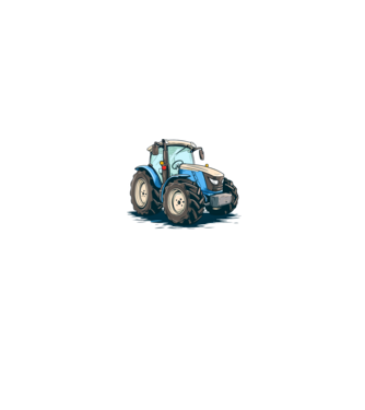 Traktor  minta fehér pólón