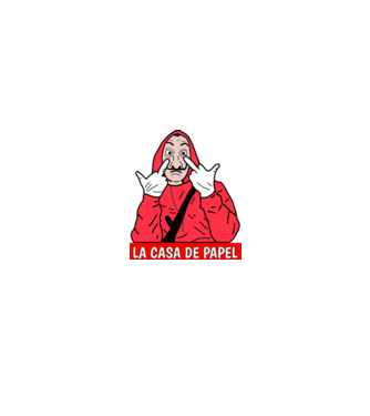 La casa de papel minta fekete pólón