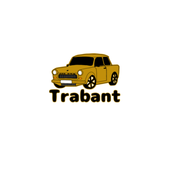 Trabant minta fekete pólón