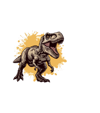 T-rex minta világos rózsaszín pólón