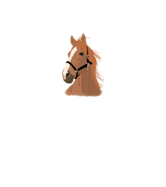 Horse minta fekete pólón